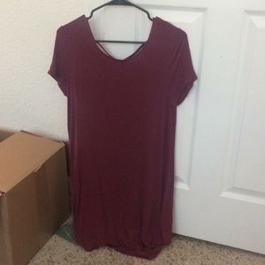 TShirt Dress with Cutout in the back